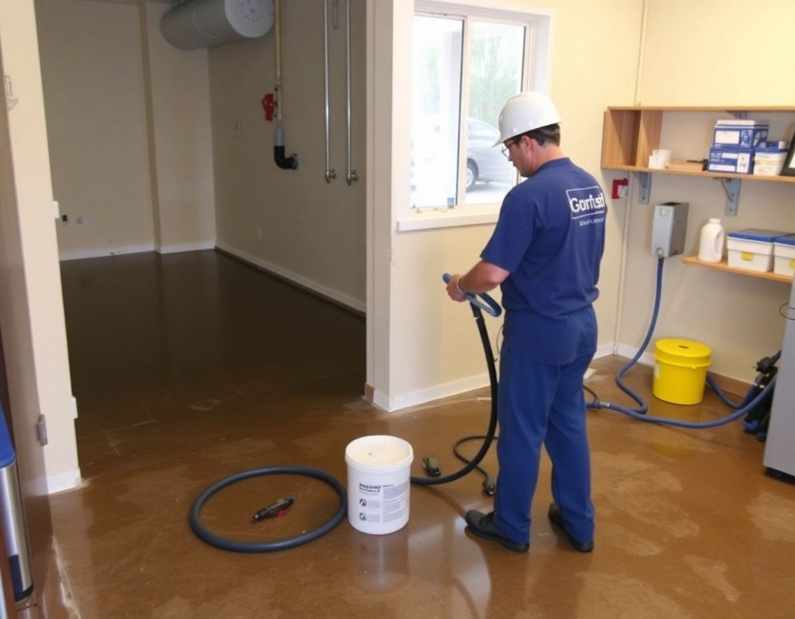 Water Damage Restoration Service in Hallieford